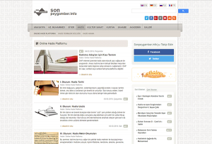 Online Hadis Platformu